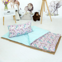 Дитячий спальний мішок Мʼятні Єдинороги Мінкі - Розмір S